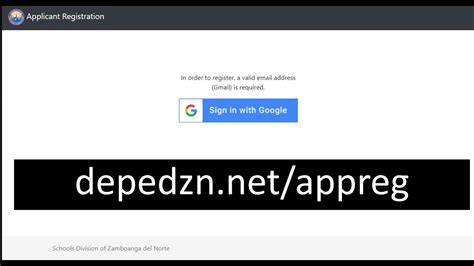 depedzn.net applicant registration